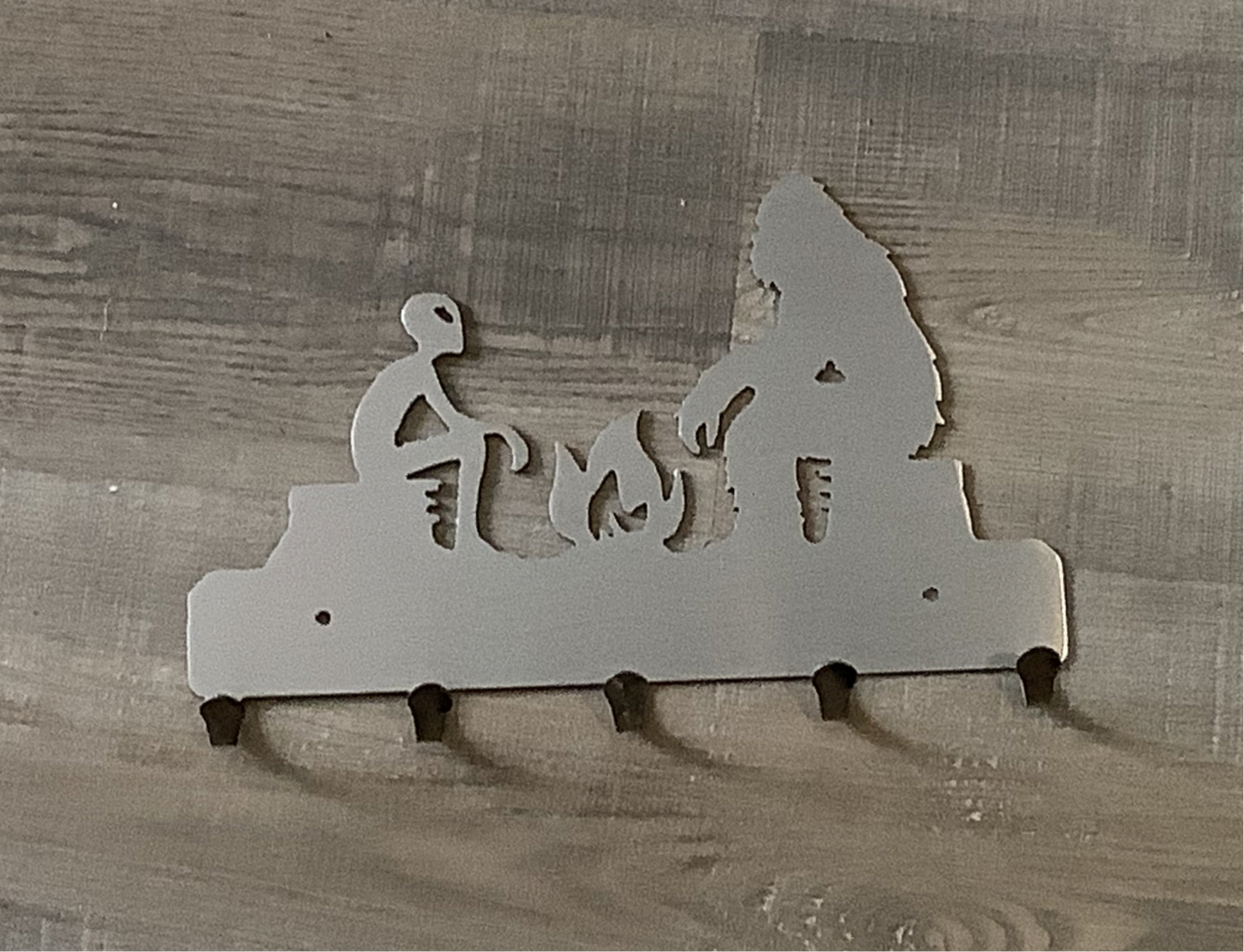 Bigfoot alien metal key hanger 10% off