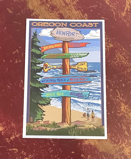 Paper post card Newport.