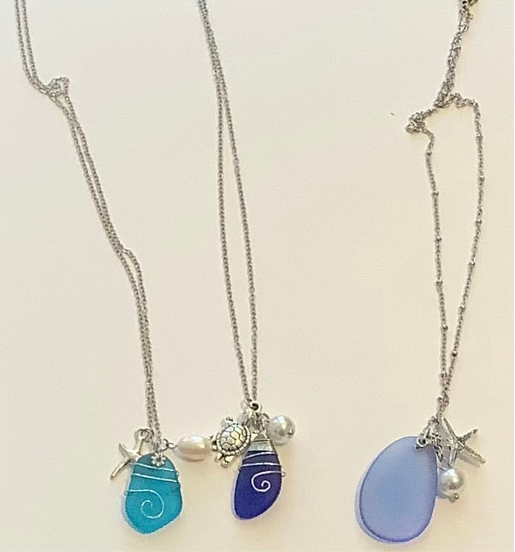 Sea glass necklace