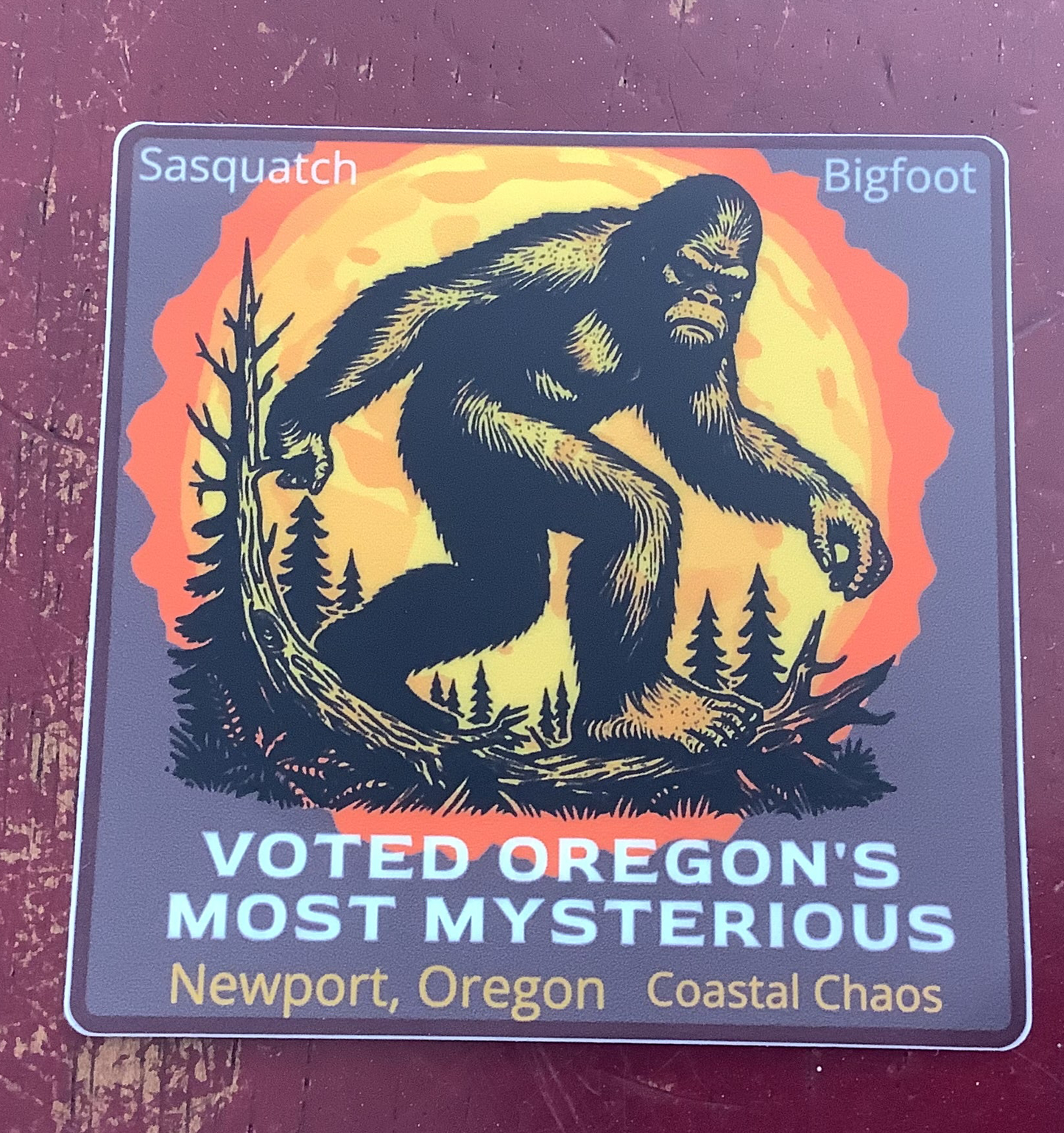 Bigfoot Voted Most Sticker