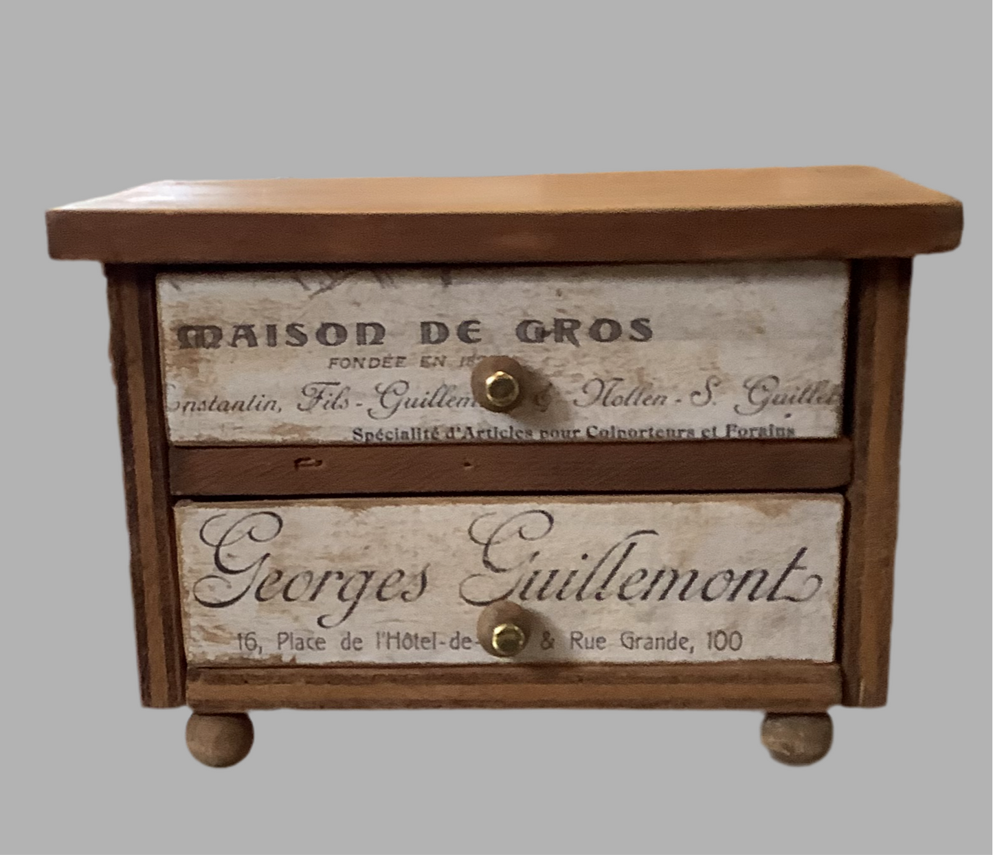 2 drawer box Maison De gros