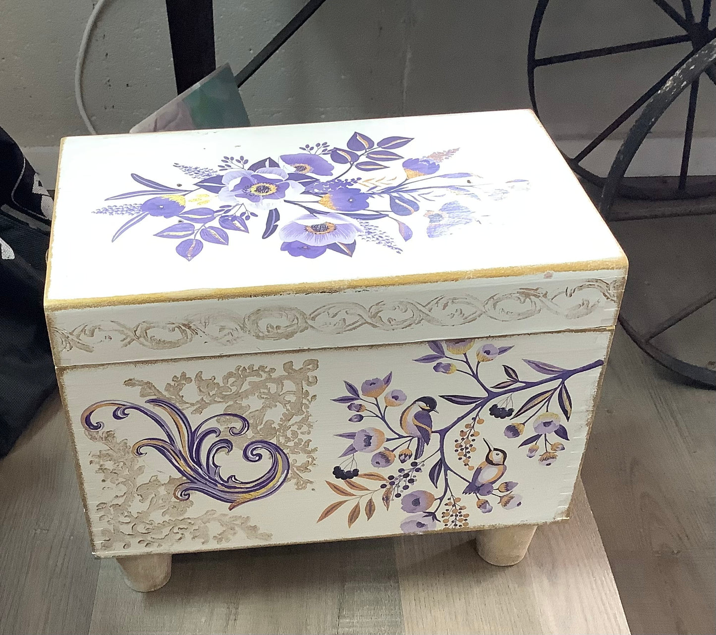 Purple flower box PFB