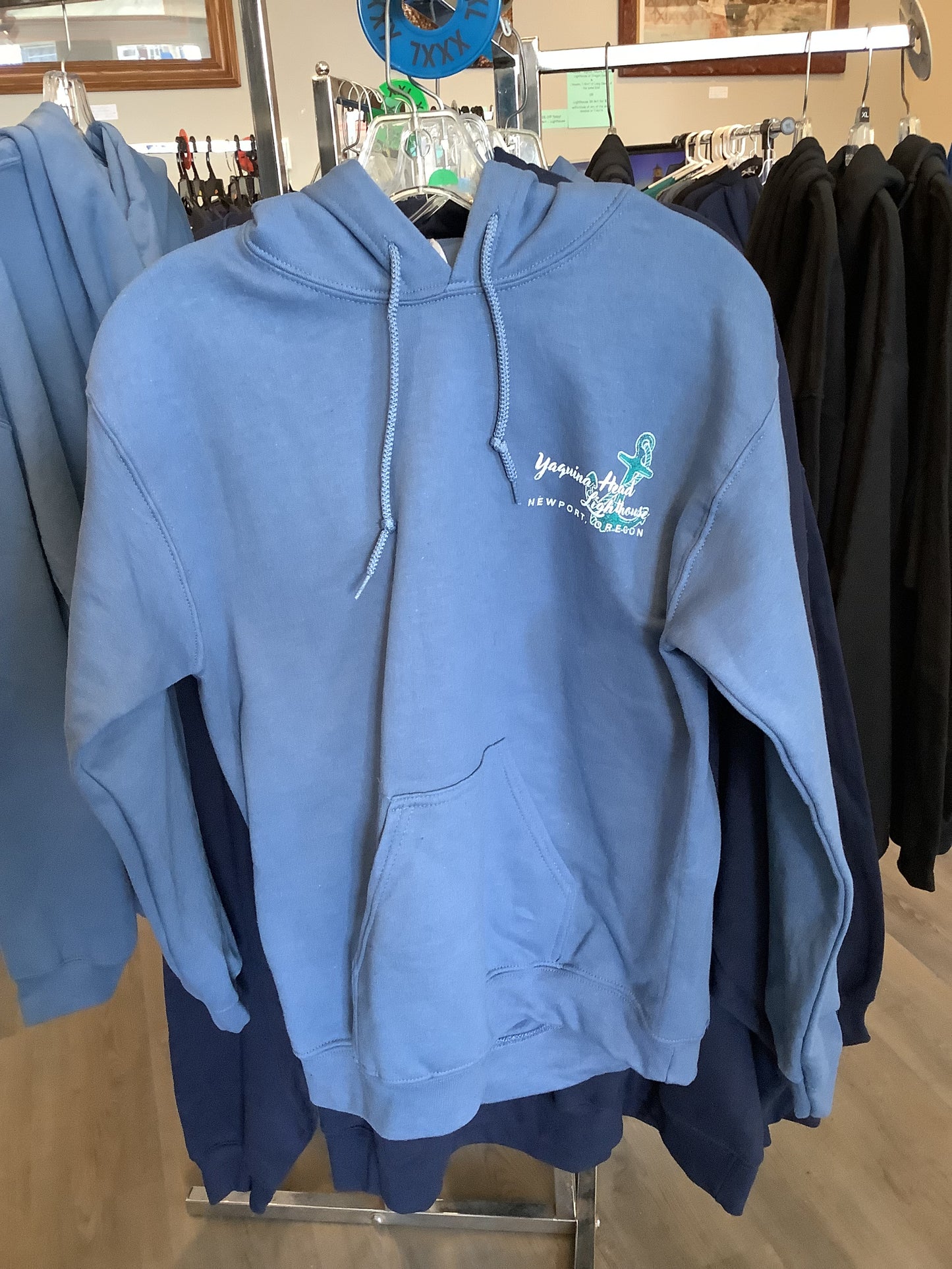 Lighthouse Hoodie- Front Back- Small