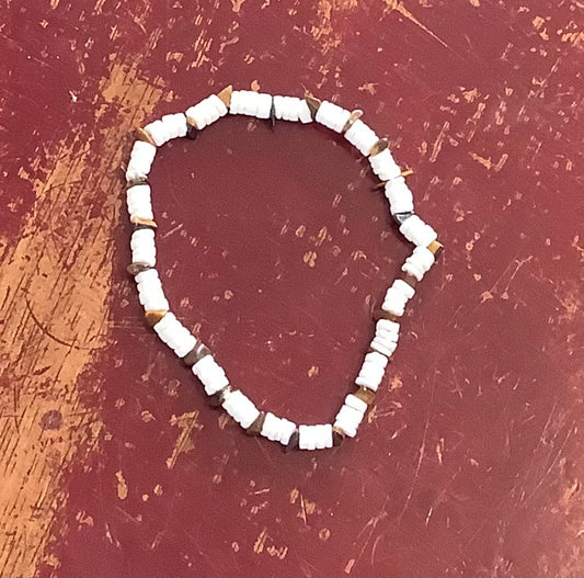 Puka shell anklet