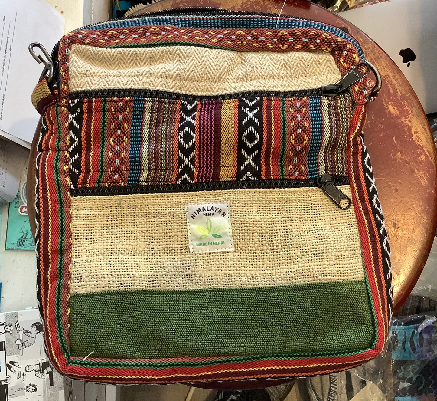 Hemp Multicolored Crossbody 56635
