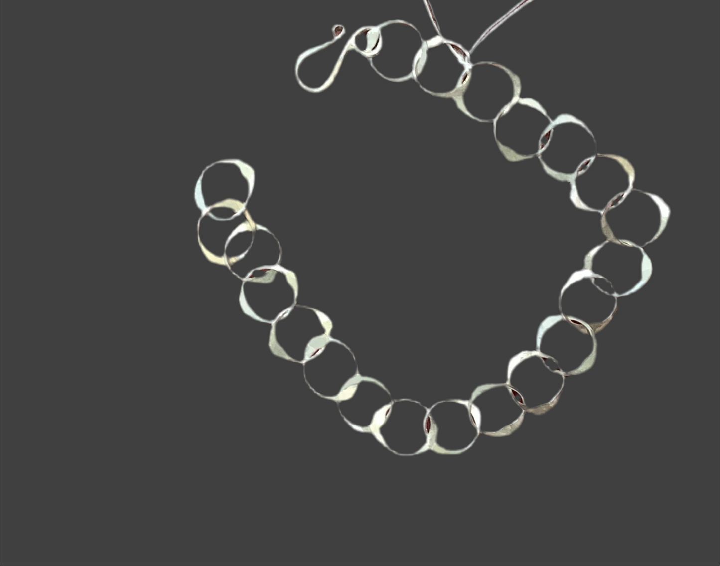 Sterling silver bracelet .CL