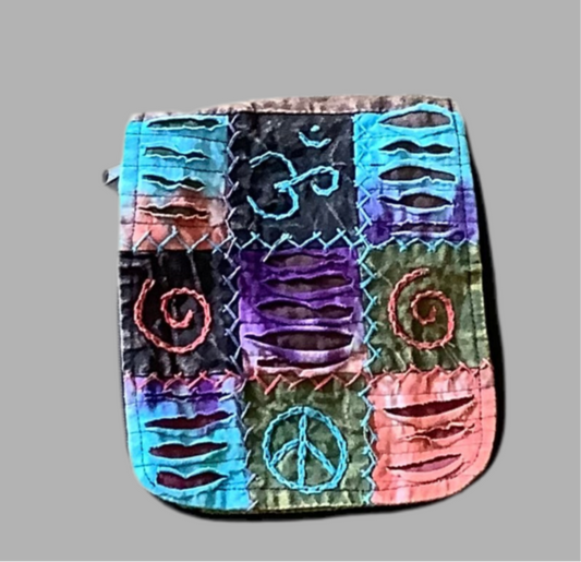 Peace Razor cut hand bag purse