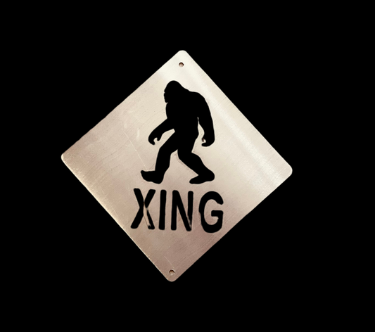 Bigfoot Xing Metal sign +15% off