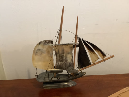 Water buffalo Bone Sailing Ship