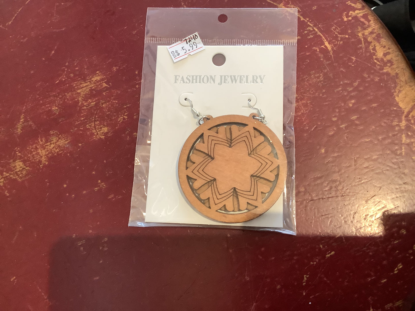 Wood or metal Earrings- Shed