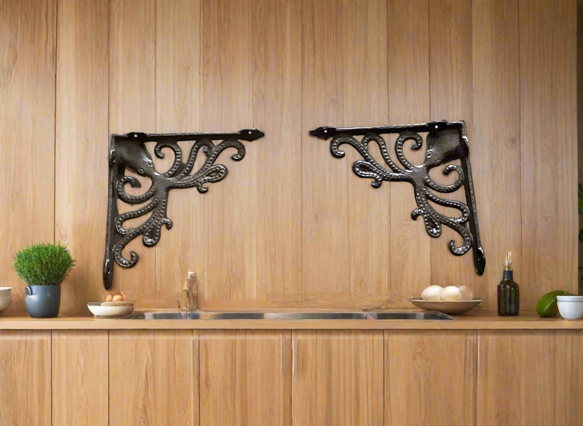 Octopus shelf pair .Cc