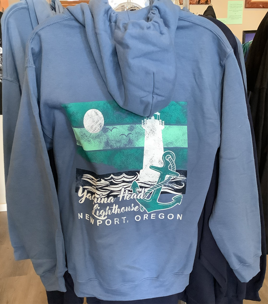 Lighthouse Hoodie- Front Back- Medium