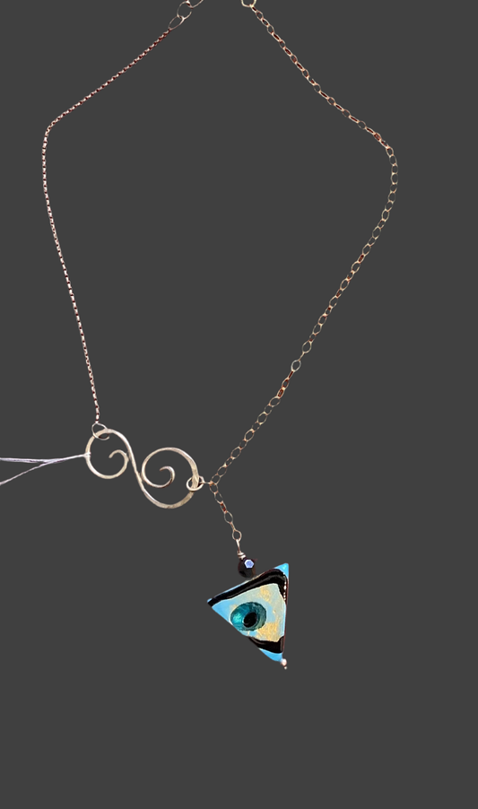 Necklace sterling gold . CL