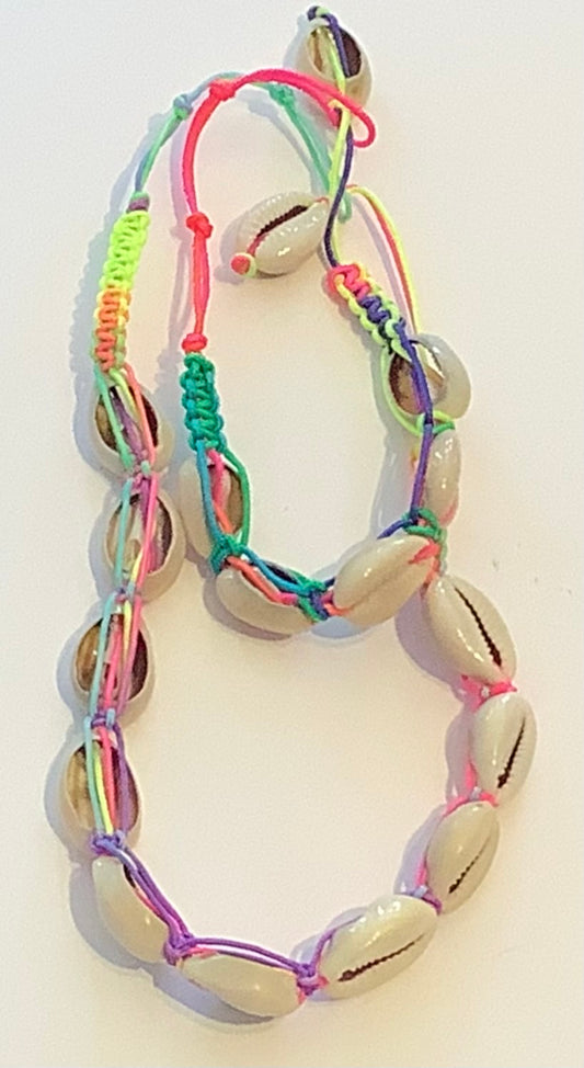 Shell 2 set necklace bracelet