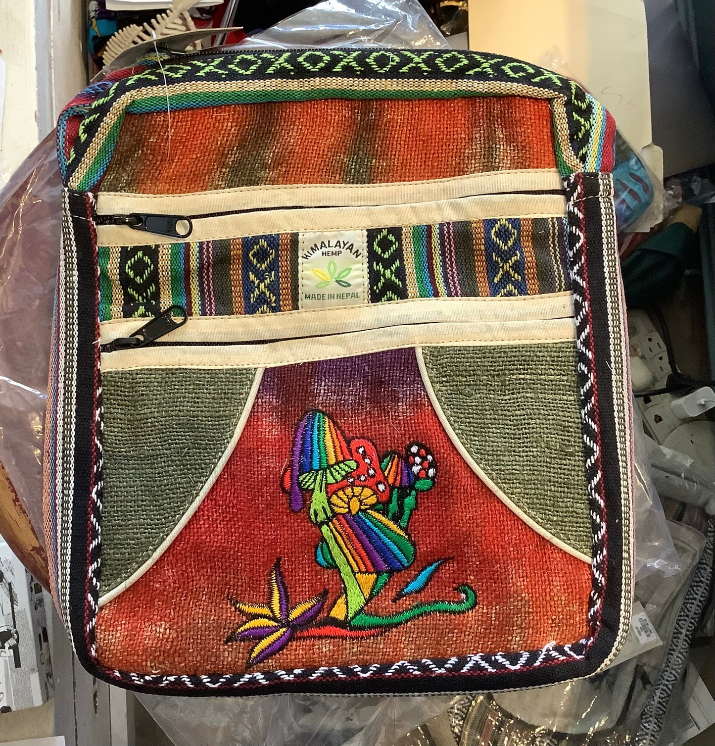 Hemp Crossbody Mushroom 63048