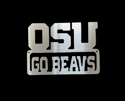 OSU Go Beavs. Metal sign CC 10% off
