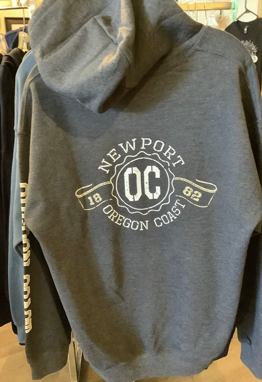Oregon Coast Hoodie- Front n Back - Medium