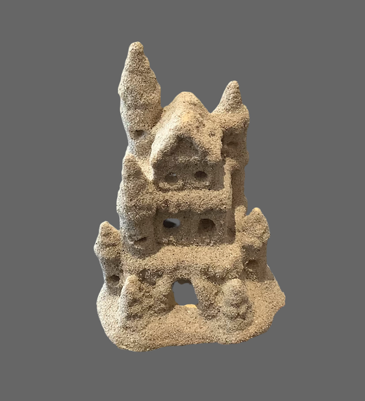 Sand castle with light hole .Cc