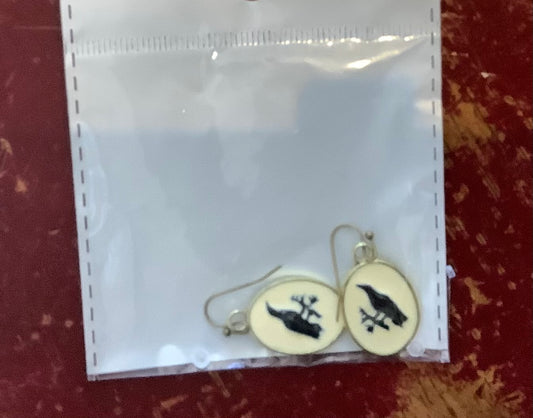 Crow/Raven earrings