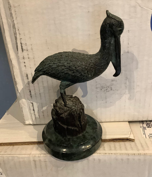 Cast Iron Pelican Marble Base
