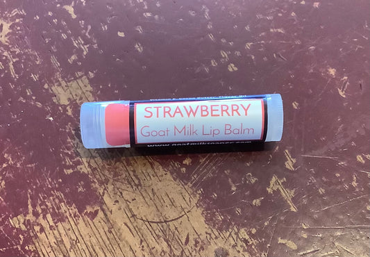 Goat milk lip balm strawberry
