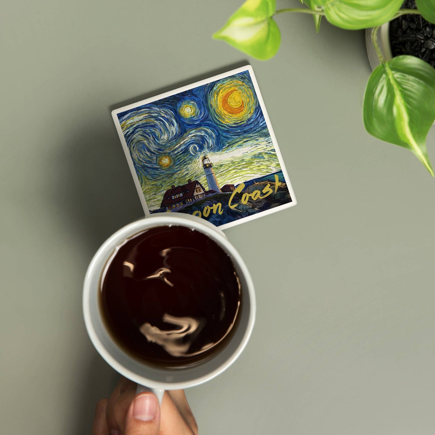 COASTER Lighthouse, Starry Night