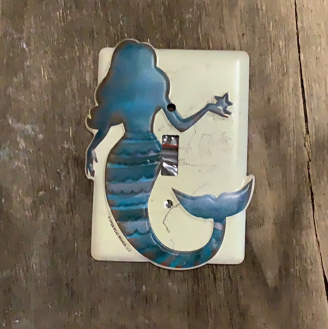 Mermaid with star   Light switch cover CC