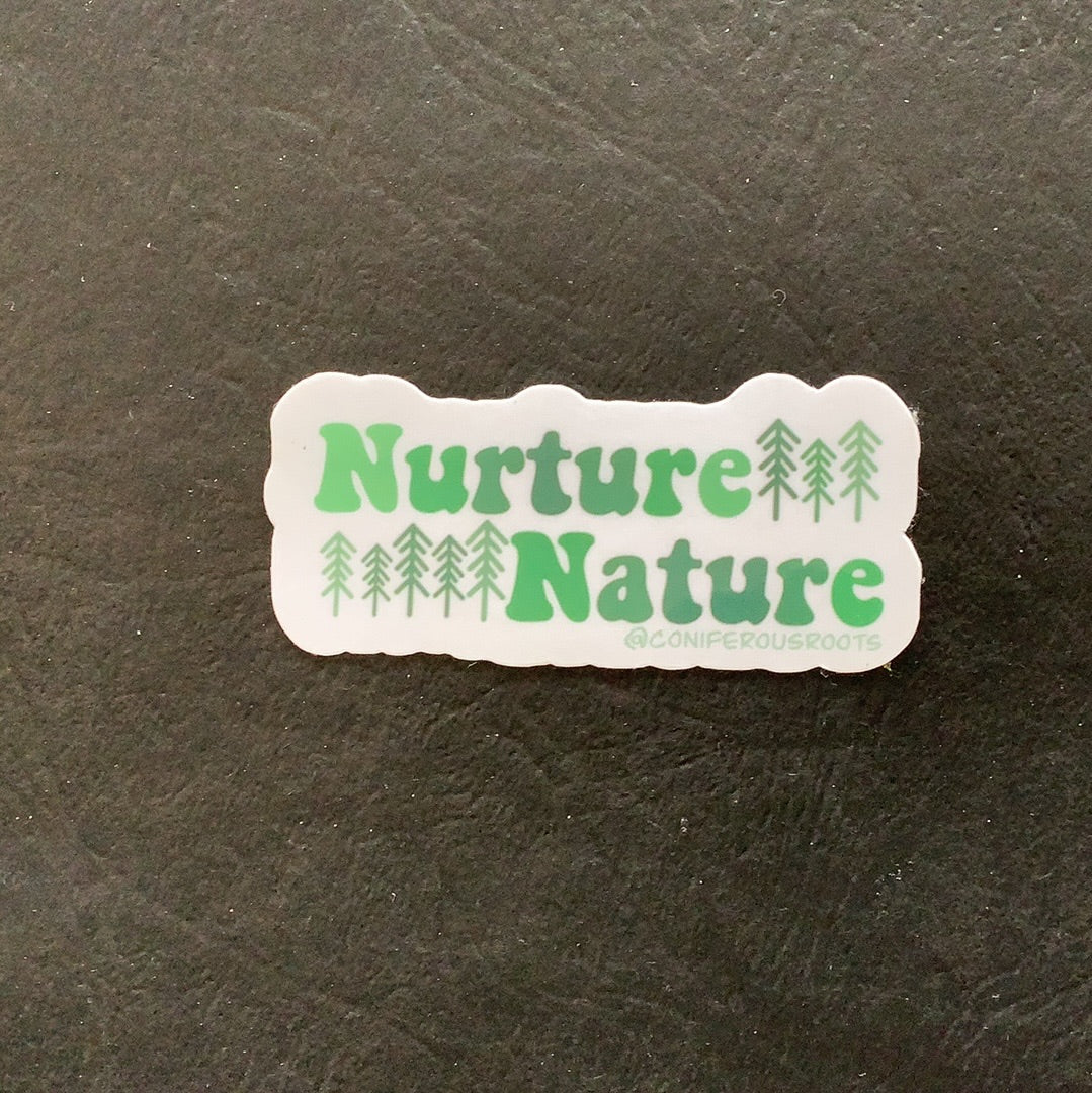 Nurture Nature sticker - CC