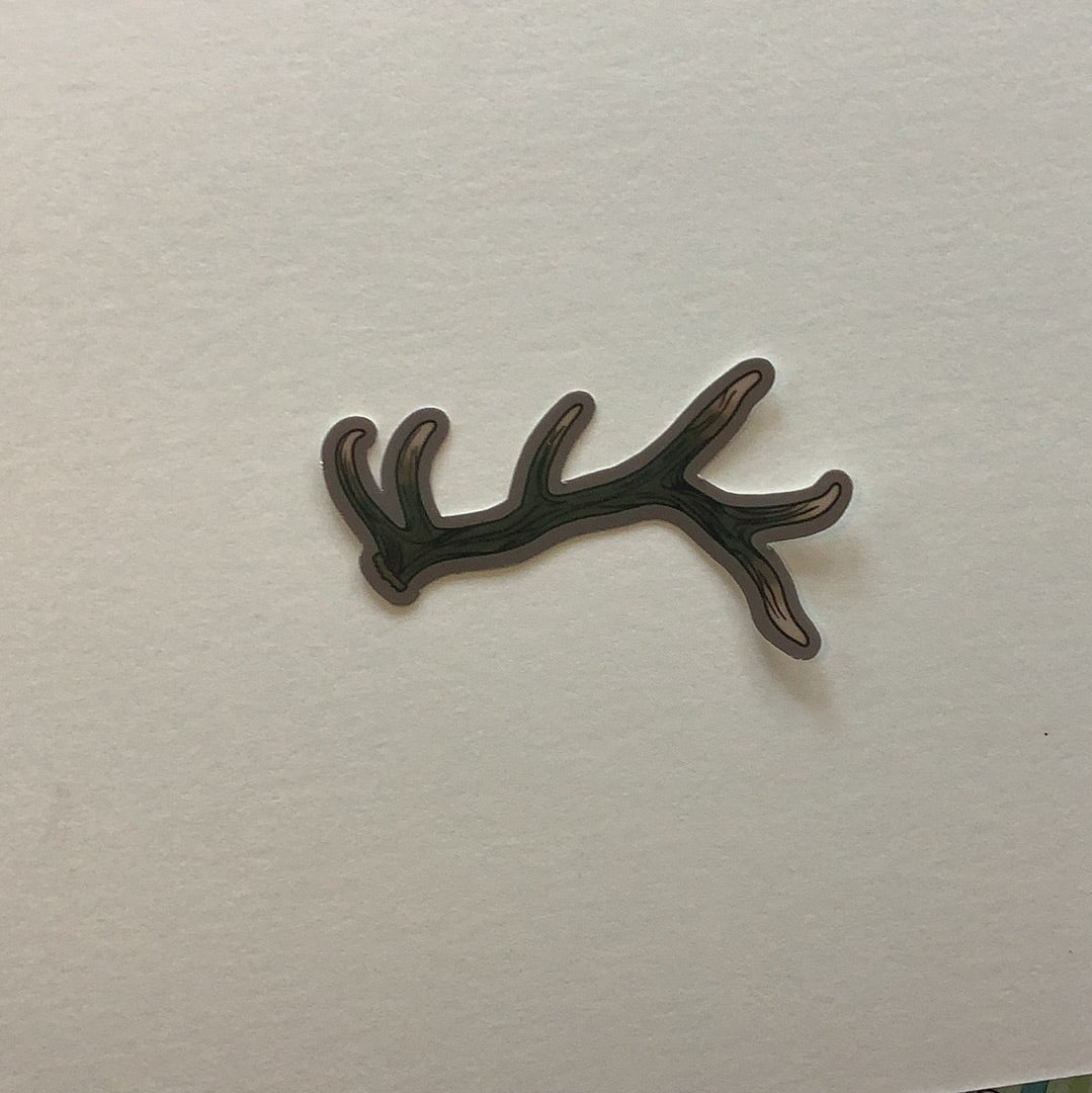 Elk antler dark decal -CC