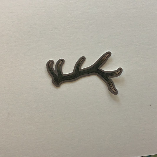Elk antler dark decal -CC