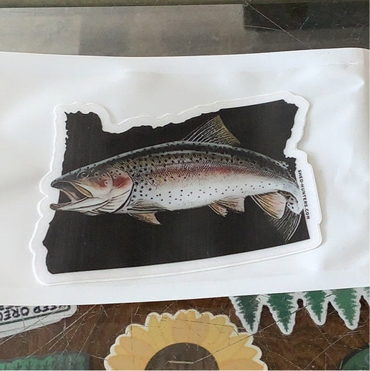 Fish Oregon - Decal - Shed