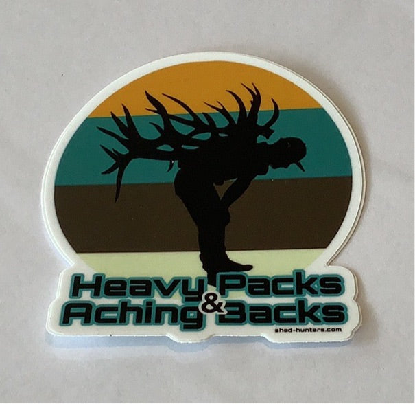 Heavy packs & Aching backs - Decal