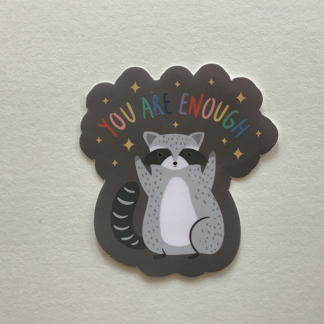 You are enough Raccoon decal - CC