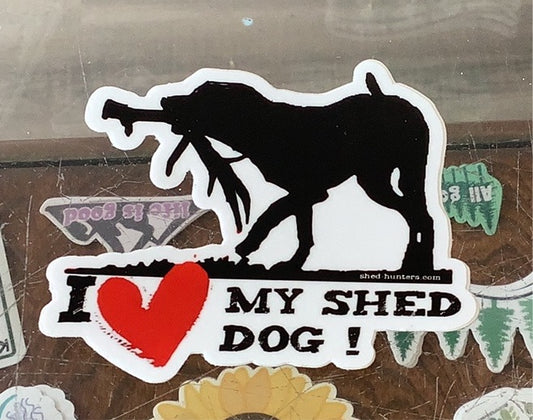 I Heart my Shed Dog! - Decal - Shed