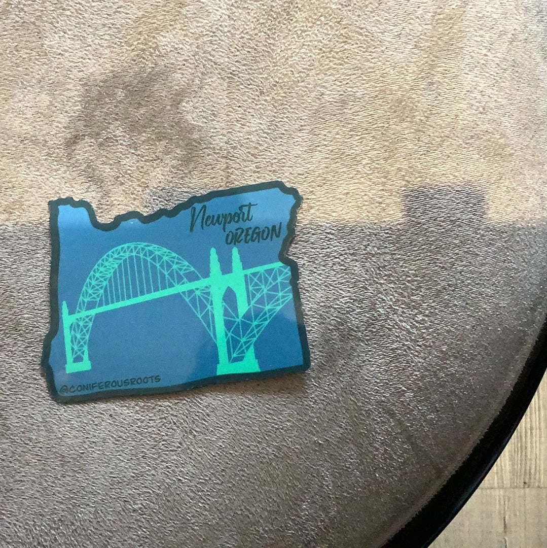 Newport Oregon Bridge decal- CC