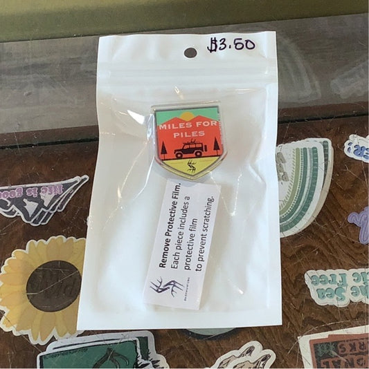 Miles for Piles - Pin - Shed