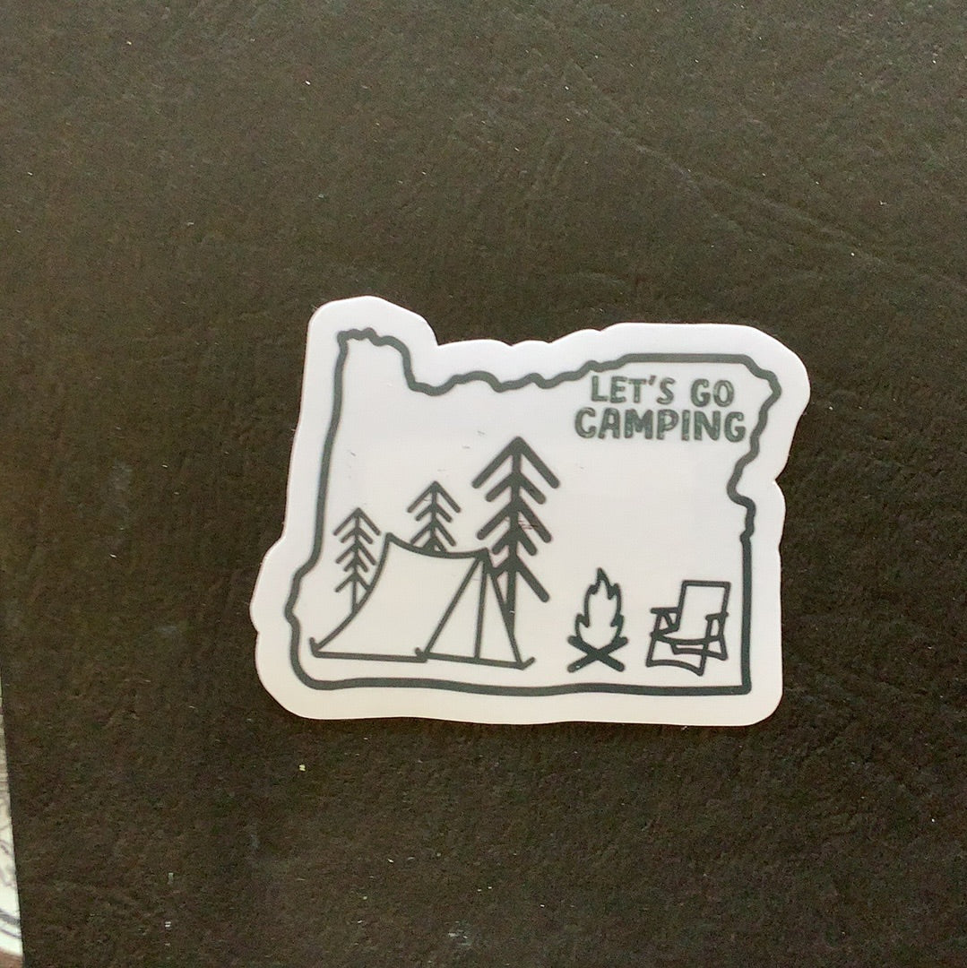 Let’s go camping decal - CC
