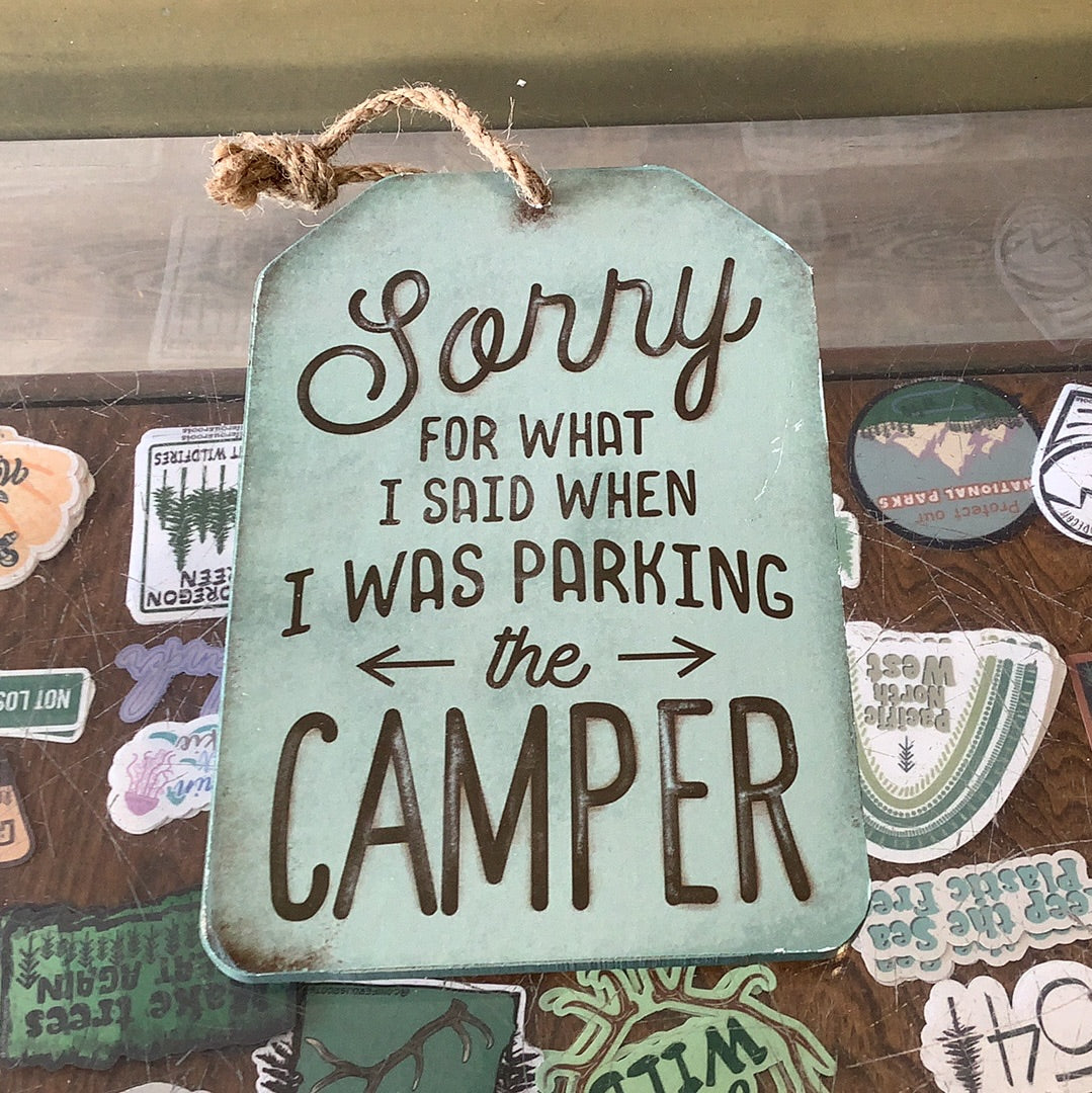 Sorry Camper - sign - CC