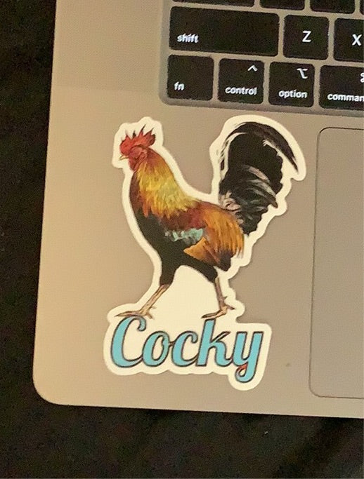 Cocky Rooster Decal - Shed