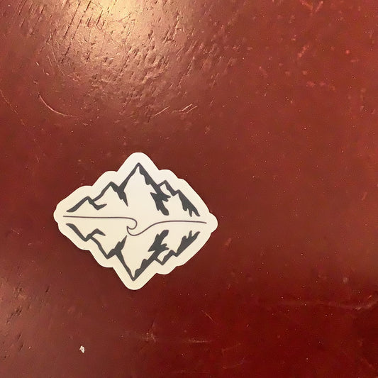 Mountain reflection - wave- Decal - CC