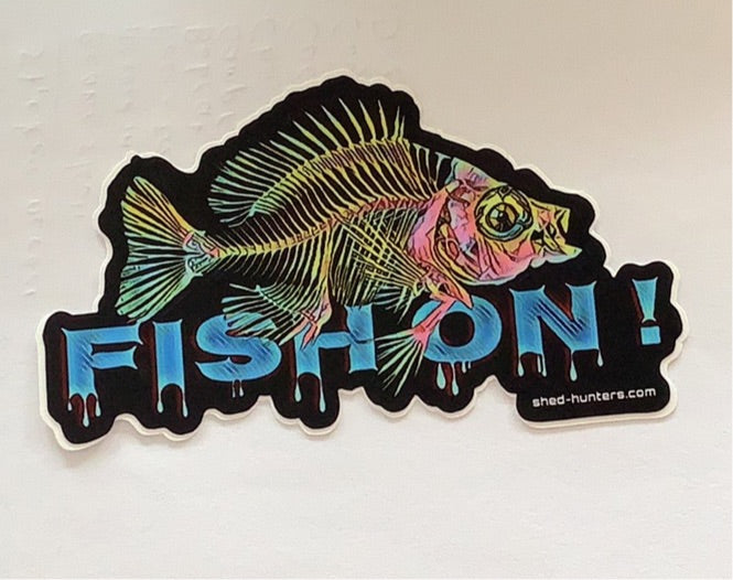 Fish On  - sticker - Shed